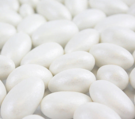 PEARLISED SUGARED ALMONDS - WHITE