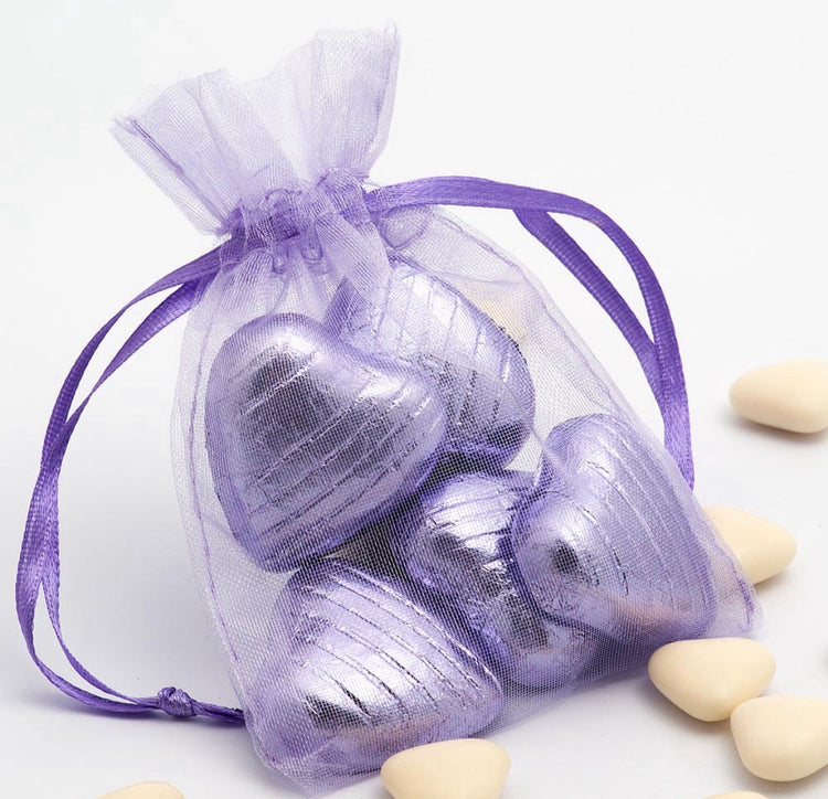 Purple Organza pack of (100) - Design 280