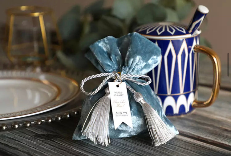 Blue velvet bag Luxury- Design 362