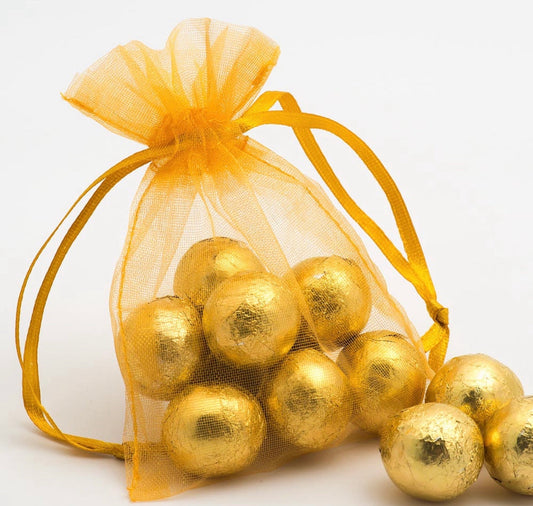Gold Organza pack of (100) - Design 273