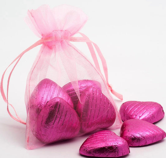 Pink Organza pack of (100) - Design 272
