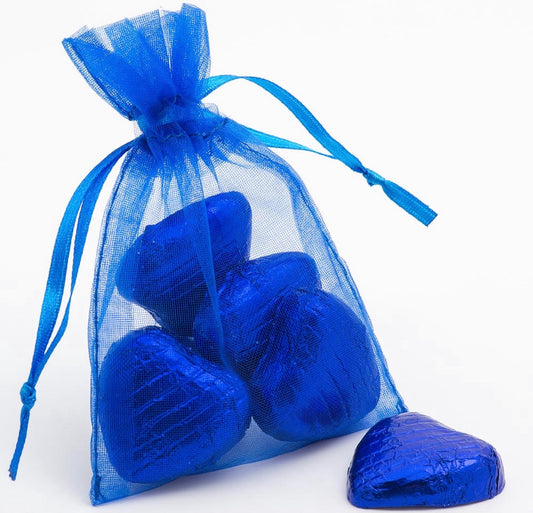 Blue Organza pack of (100) - Design 280