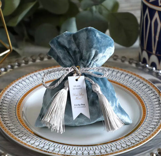 Blue velvet bag Luxury- Design 362