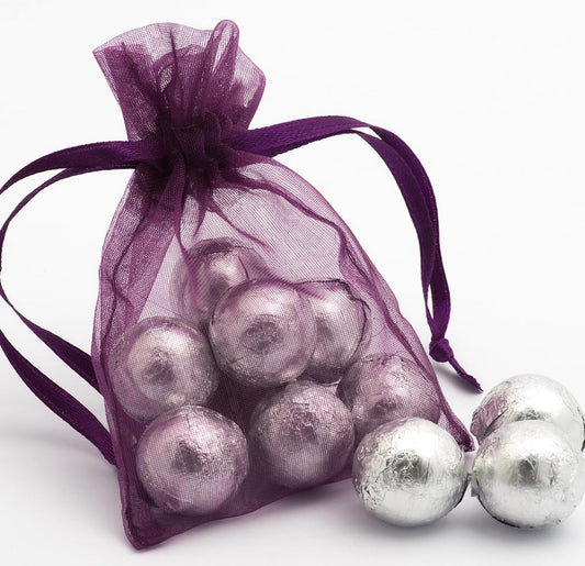 Purple organza pack of (100) - Design 282