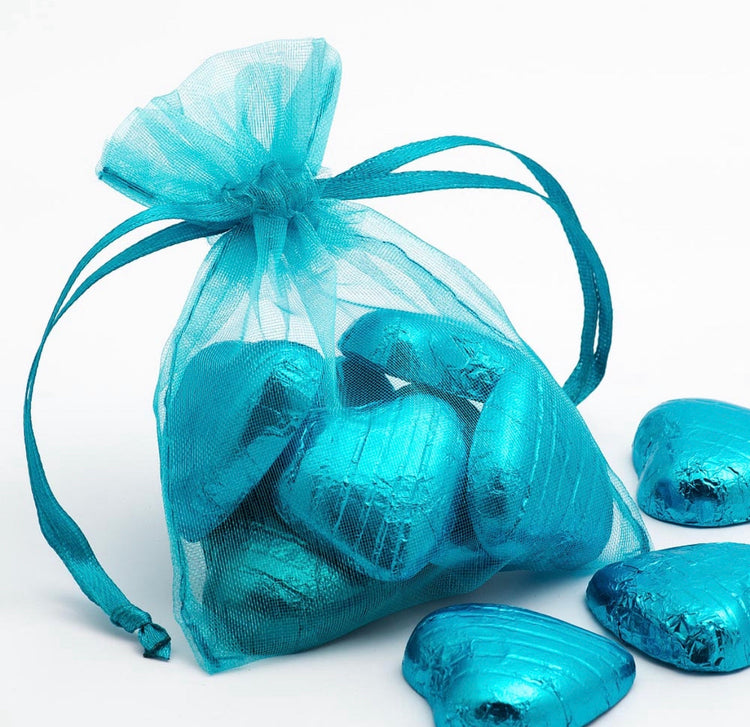 Blue Organza pack of (100) - Design 278