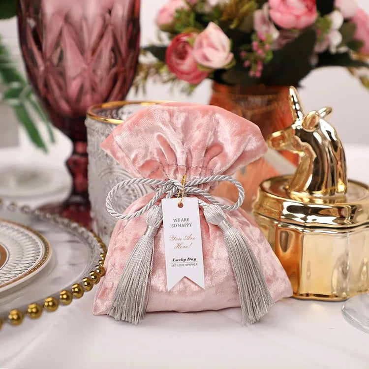 Pink velvet bag Luxury- Design 361