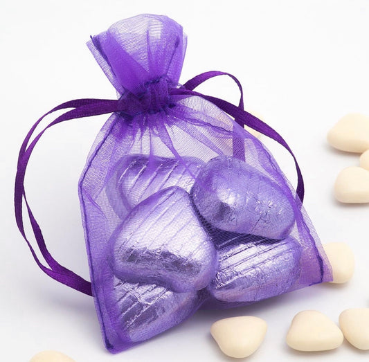 Purple Organza pack of (100) - Design 268