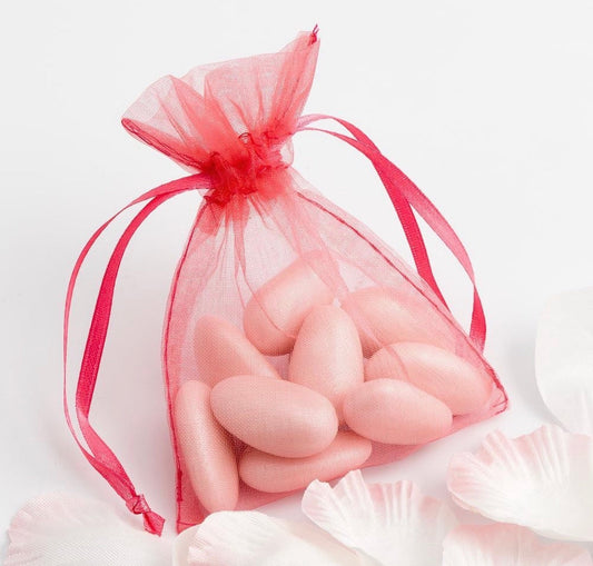 Pink organza pack of (100) - Design 284