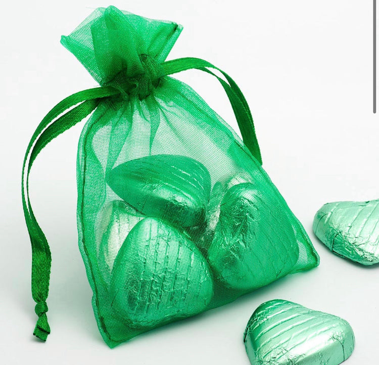 Green Organza pack of (100) - Design 266